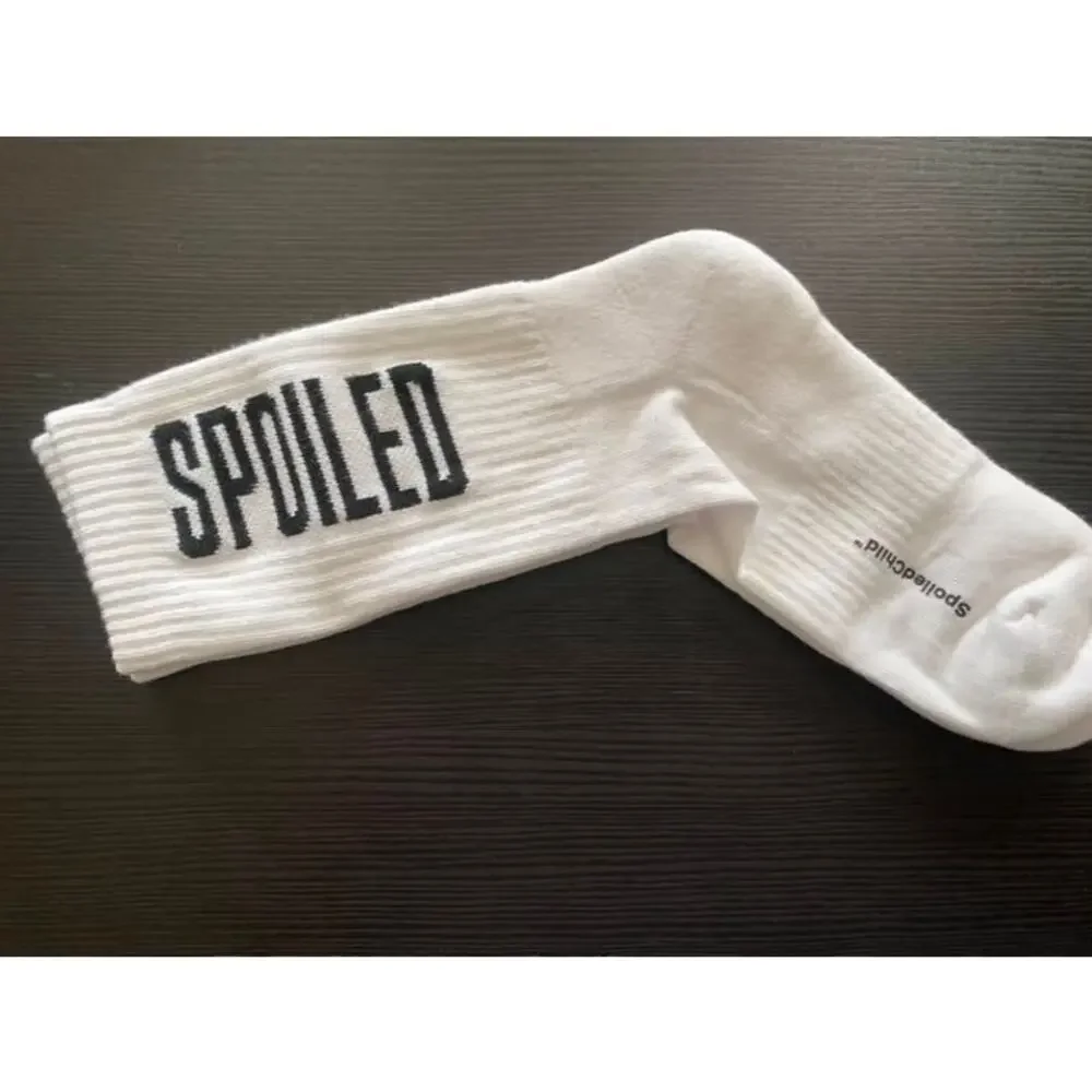 Spoiled Child Classic Spoiled Socks in White Cotton Blend